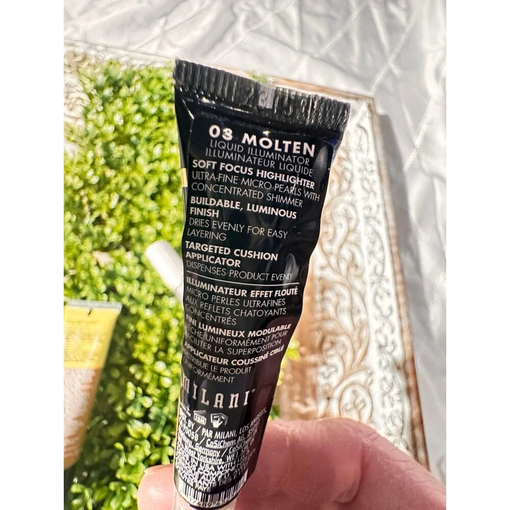 Maybelline Fit Me Tinted Moisturizer, Lipstick , and Milani Highlighter Bundle
